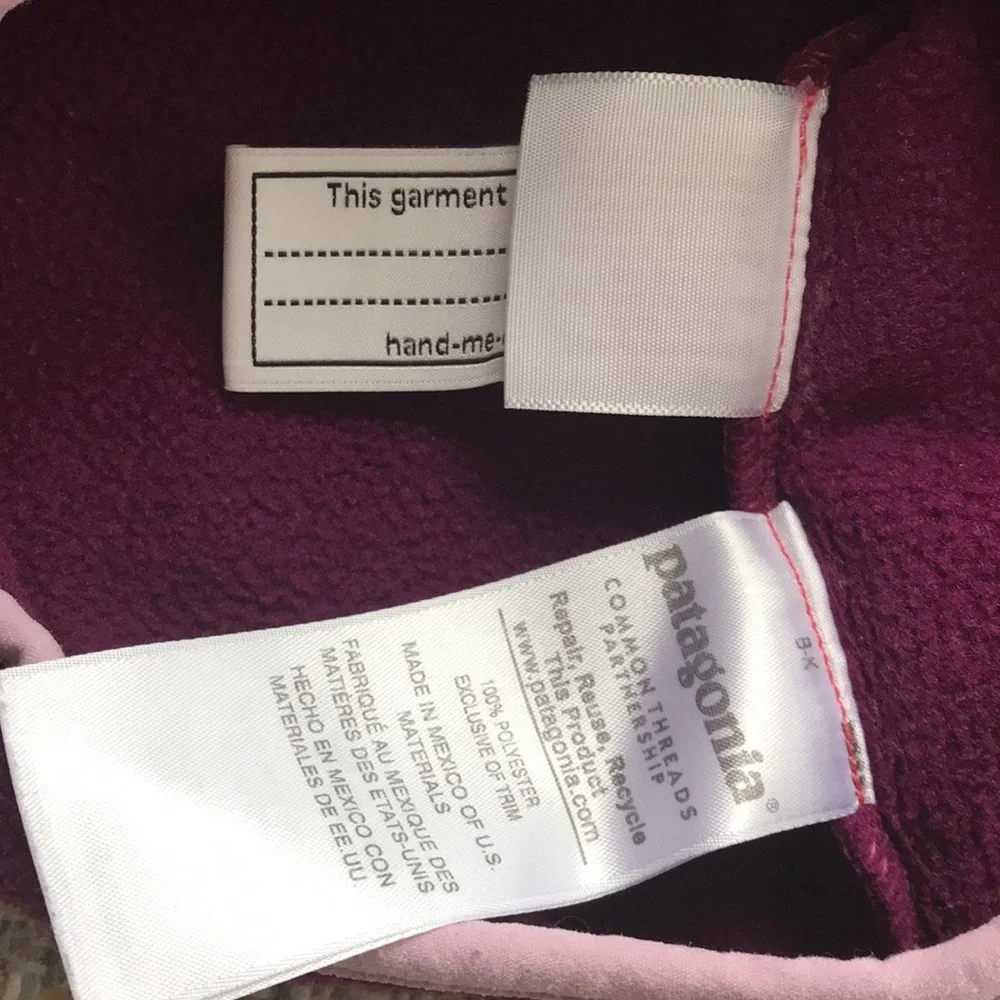 Patagonia Fleece Pullover (size 12-18m)